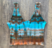 Load image into Gallery viewer, Medium Handmade Reversible Crop Top
