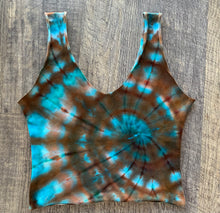 Load image into Gallery viewer, Medium Handmade Reversible Crop Top
