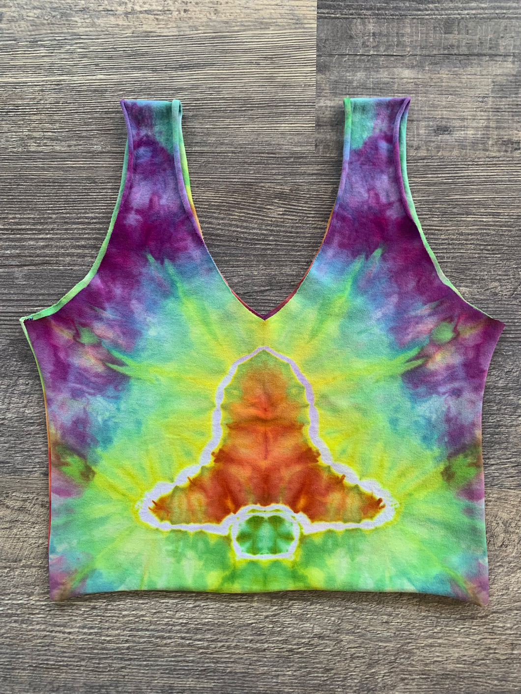 Large Handmade Reversible Crop Top